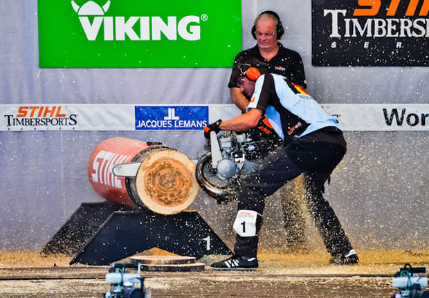 Holzfaellerwettbewerb, Timbersport, Kettensaege